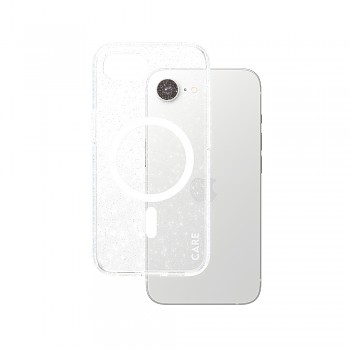 PanzerGlass® CARE Flagship Urban Combat Star Lit s bílým Qi pro iPhone 16e průhledný