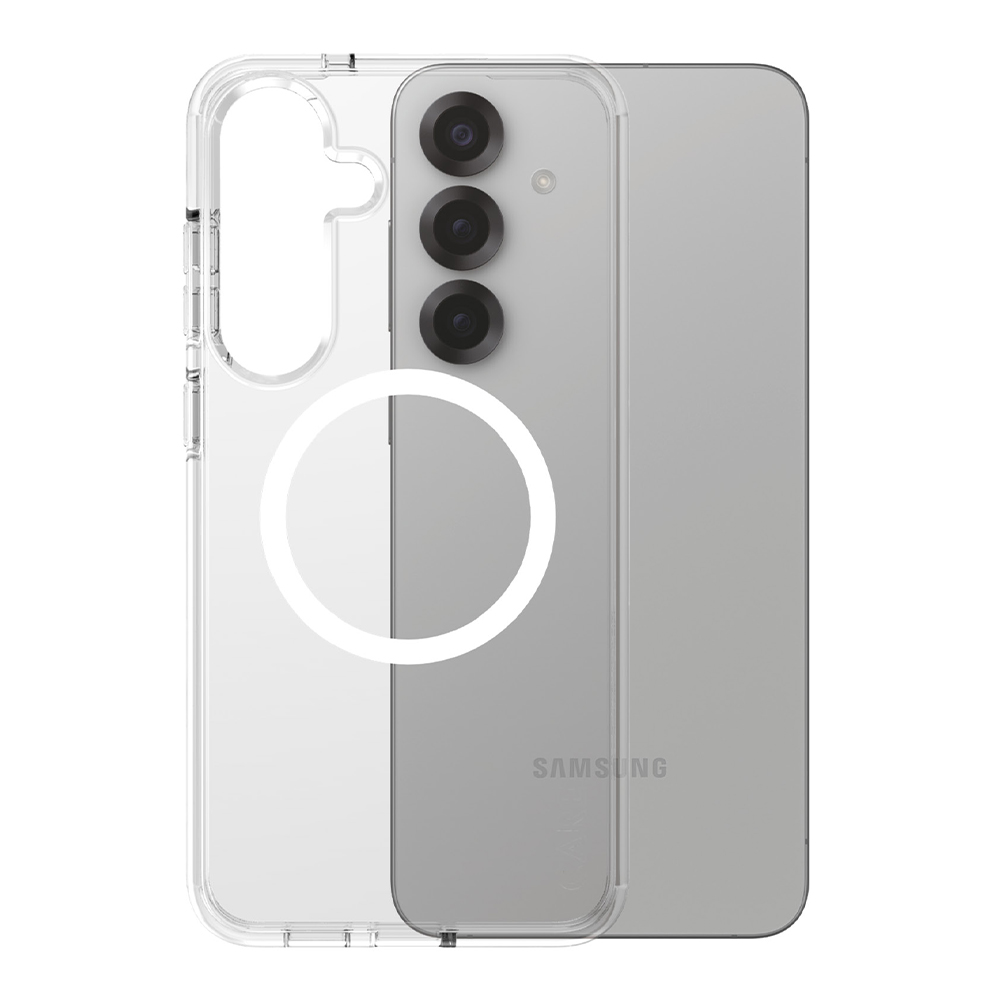 Levně PanzerGlass® CARE Flagship Urban Combat bílý Qi kompatibilní Samsung Galaxy S25 Plus průhledný