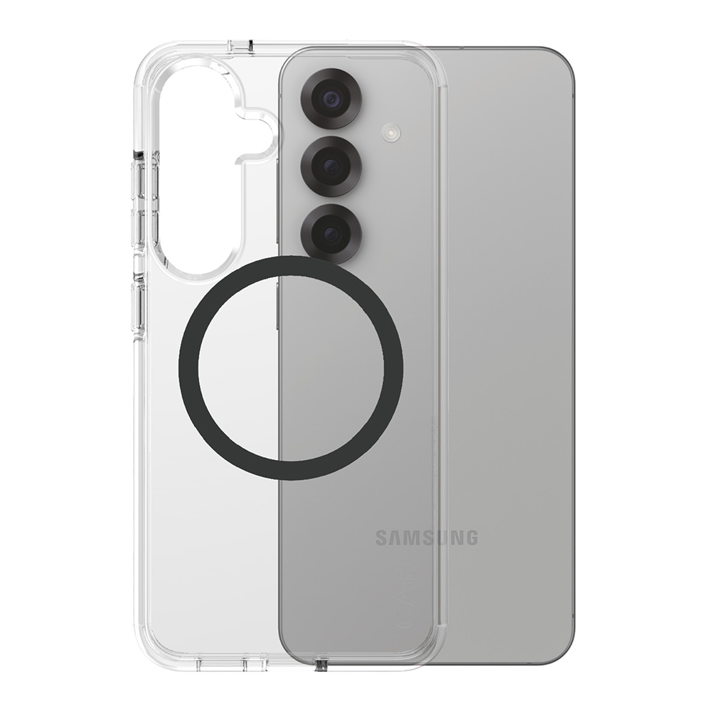 Levně PanzerGlass® CARE Flagship Urban Combat černá Qi kompatibilní Samsung Galaxy S25 průhledný