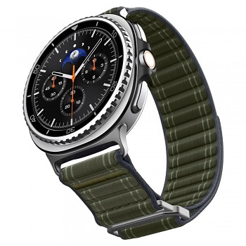 Spigen Watchband WBF0 pro Samsung Galaxy Watch8 40mm/44mm/Classic zelená