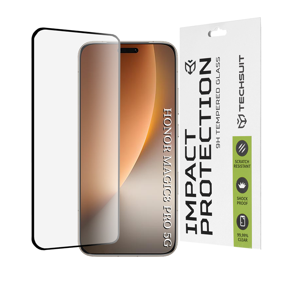 Levně Ochranné sklo Techsuit 111D 3D na Honor Magic8 Pro černé