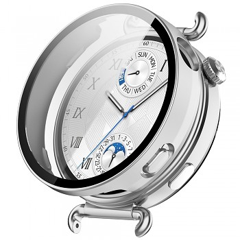 Techsuit Defense360 Pro + Ochranné sklo Huawei Watch GT 6 41mm Stříbrná