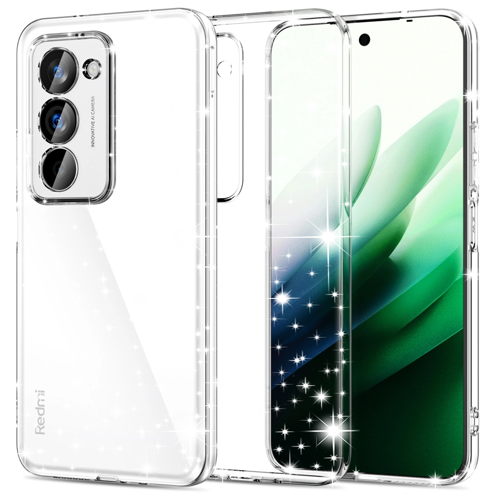 Levně Techsuit SparkleSkin Series pro Xiaomi Redmi 15 4G / Redmi 15 5G průhledný