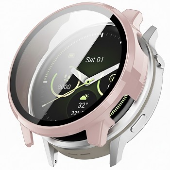 Techsuit Defense360 Pro s ochranou displeje Garmin Venu 4 45mm růžová