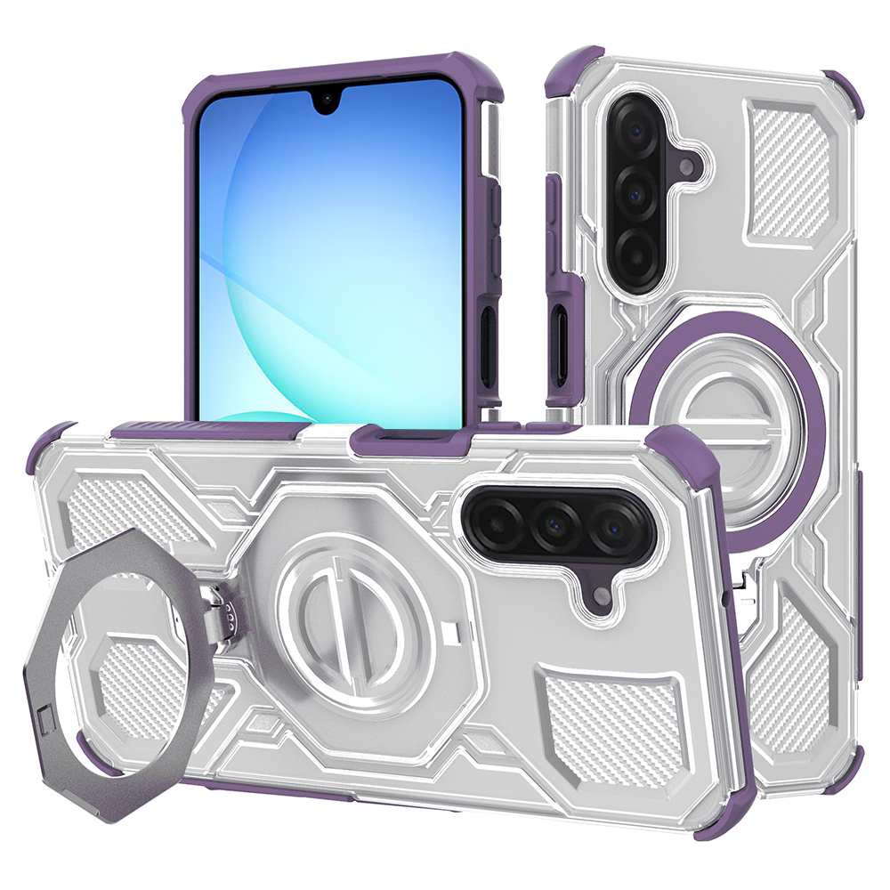 Levně Techsuit Carbon Shield PRO pro Samsung Galaxy A17 5G A17 4G fialový průhledný