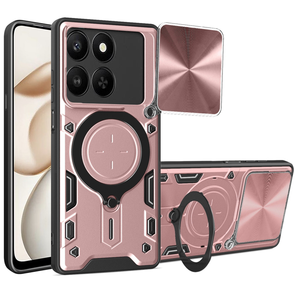 Levně Techsuit CamGuard Pro Honor 400 Smart 5G 400 Smart 4G X7d 4G růžově zlatá