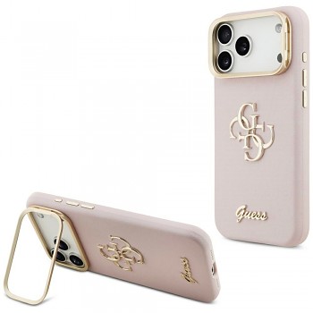 Guess Grained Big 4G Stand Camera GUHCP17LPCS4GSP iPhone 17 Pro růžová