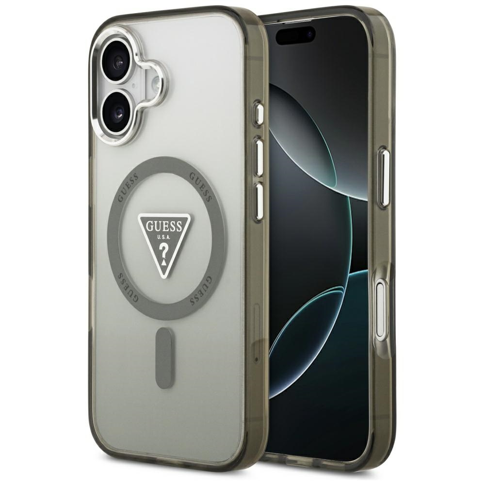 Levně Guess IML Gradient Triangle Logo MagSafe iPhone 17 Khaki