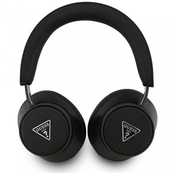 Guess Wireless Headphones Saffiano Triangle Logo GUBHC15PGMRTRK černá