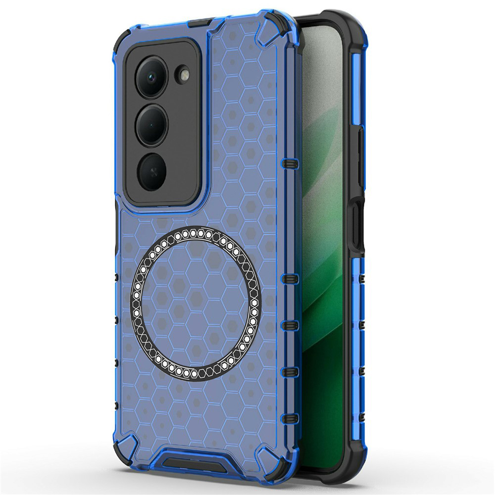 Levně Techsuit HoneyComb Shield MagSafe pro Xiaomi Redmi 15 4G / Redmi 15 5G modrá
