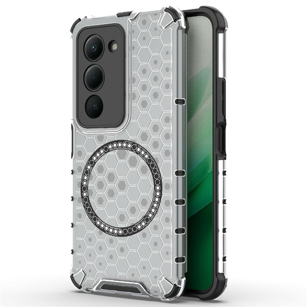 Levně Techsuit HoneyComb Shield MagSafe pro Xiaomi Redmi 15 4G / 5G bílý