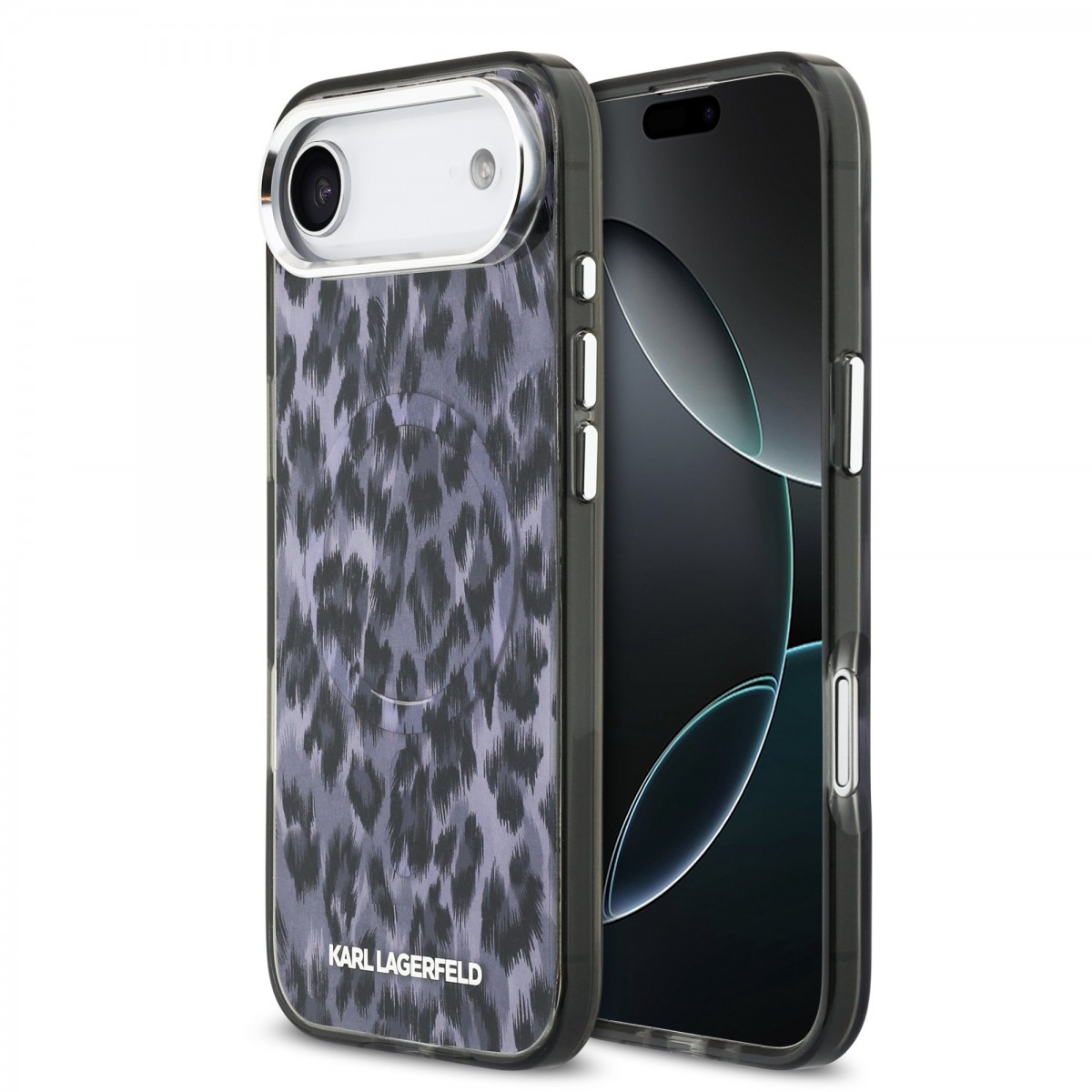 Levně Zadní kryt Karl Lagerfeld IML Leopard MagSafe pro iPhone Air Grey