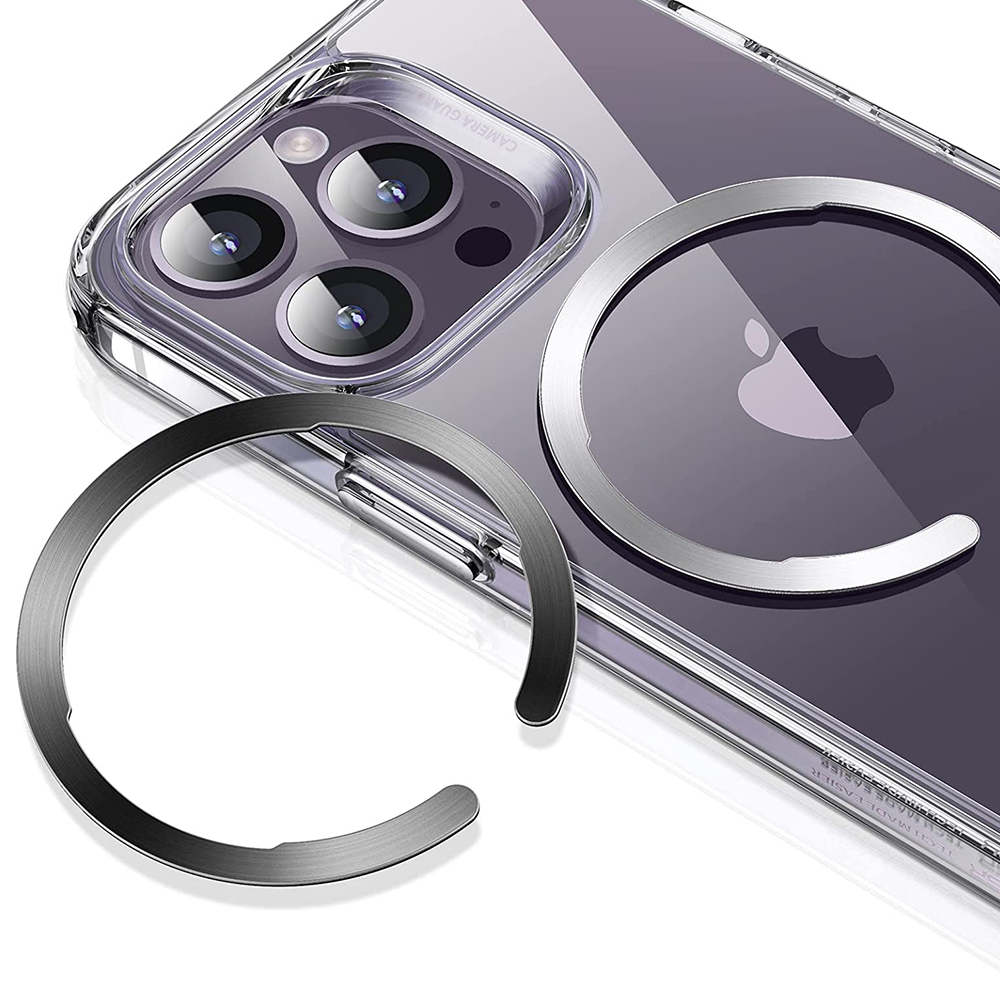 Levně ESR Adapter HaloLock (2 balení) kompatibilní s MagSafe univerzální kroužek na telefon pro Samsung iPhone černá stříbrná