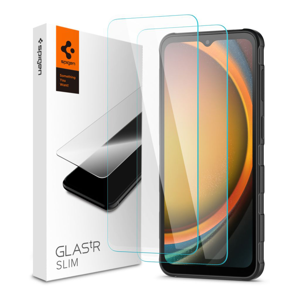 Levně Spigen Glas.tR Slim (2 ks) Samsung Galaxy Xcover7 / Xcover7 Pro čirý