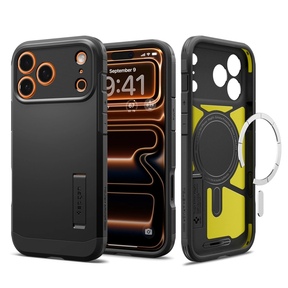 Levně Spigen Tough Armor "T" MagSafe pro iPhone 17 Pro černá