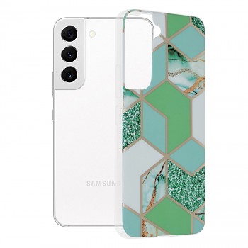 Techsuit marble series Samsung Galaxy S22 green hex
