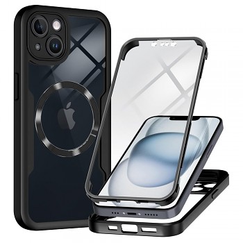 Techsuit ColorVerse 360 MagSafe Series iPhone 14 ochranné sklo černá