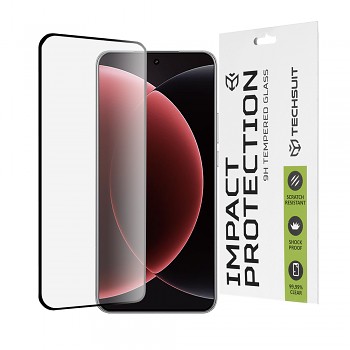 Techsuit 111D celoplošné 3D sklo s lepením pro Xiaomi 15 Ultra černé