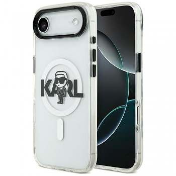 Karl Lagerfeld IML MagSafe sketch logo iPhone 17 Air průhledný