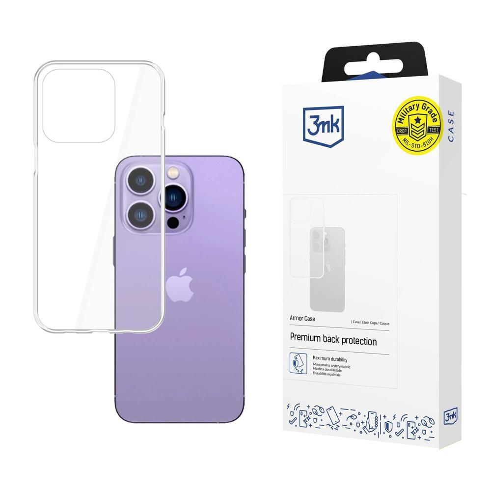 Levně 3mk Armor Case iPhone 14 Pro Max průhledný