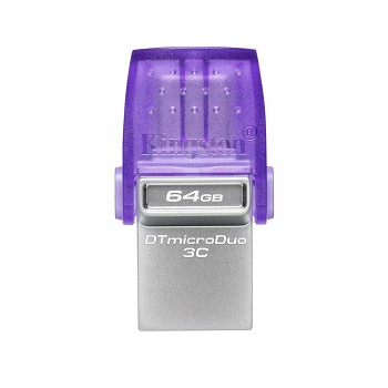 Kingston DTDUO3CG3/64GB USB-A 3.2 USB-C flash disk 64GB fialový
