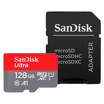 SanDisk paměťová karta Ultra MicroSDXC 128GB 140MBs