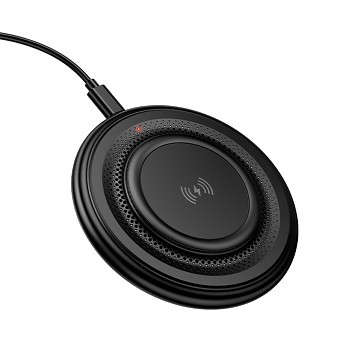 Borofone bezdrátová nabíječka crown BQ40 15W rychlé nabíjení černá