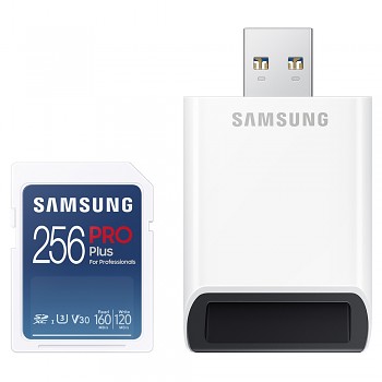 Samsung Memory Card PRO Plus + Reader Full Size (MB-SD256KB/WW) 256GB