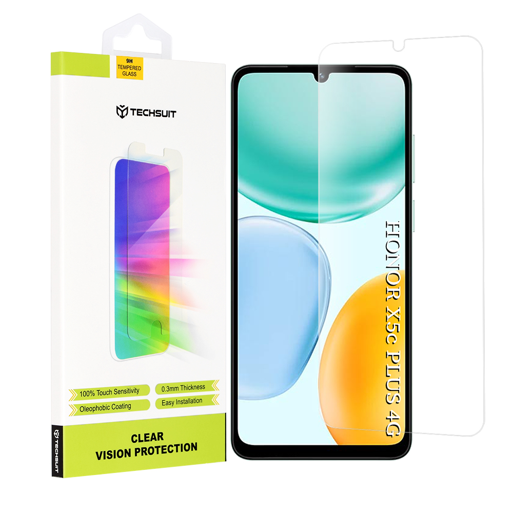 Levně Techsuit Clear Vision sklo pro Honor X5c Plus průhledné