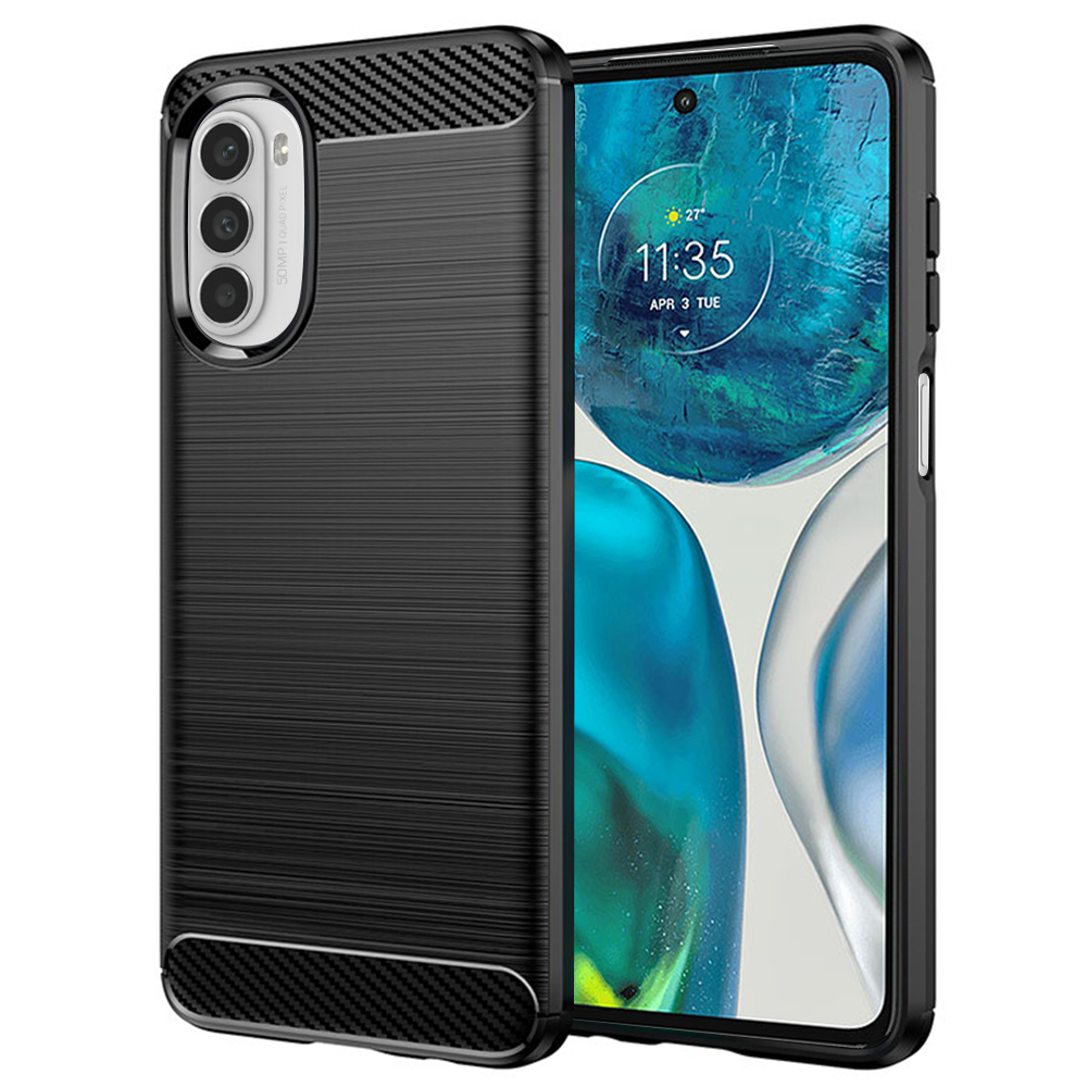 Levně Techsuit karbon silikon Motorola Moto G52 4G Moto G82 5G černý