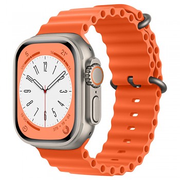 Techsuit řemínek na hodinky W038 Apple Watch 42 44 45 46 49mm oranžový