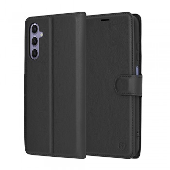 Techsuit kožené folio pro Samsung Galaxy S24 černé