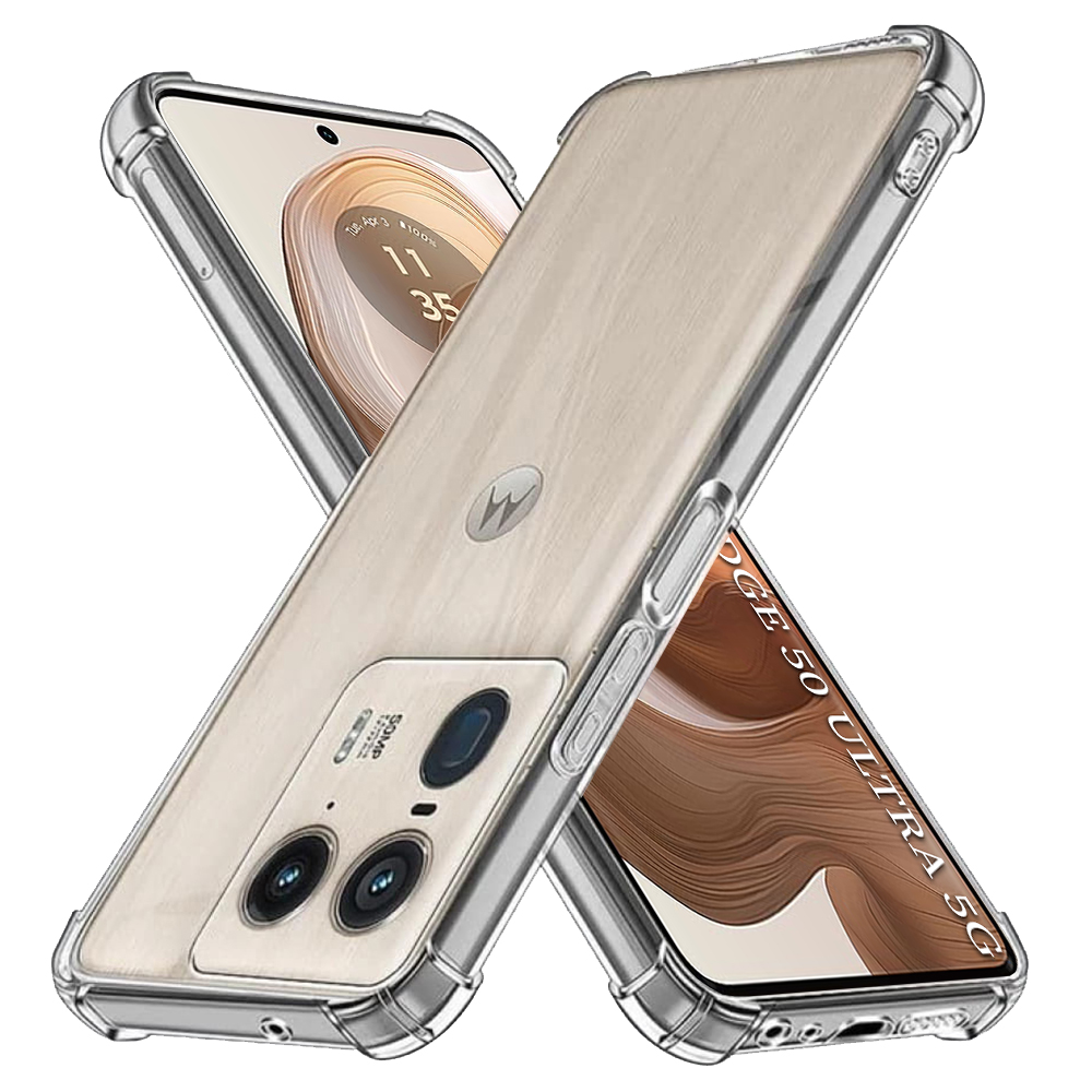 Levně Techsuit nárazuvzdorný průhledný silikon pro Motorola Edge 50 Ultra