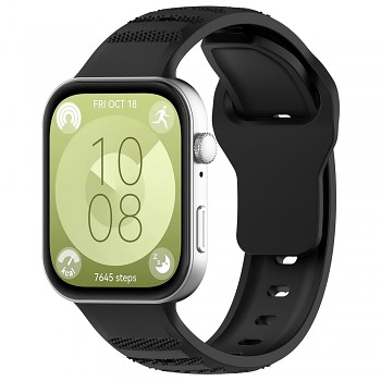 Techsuit řemínek W050 pro Huawei Watch Fit 3 Fit 4 Fit 4 Pro černý