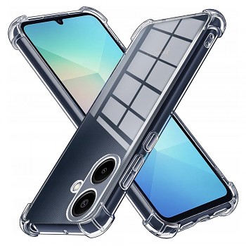 Techsuit nárazuvzdorný průhledný silikon Samsung Galaxy A06 průhledný