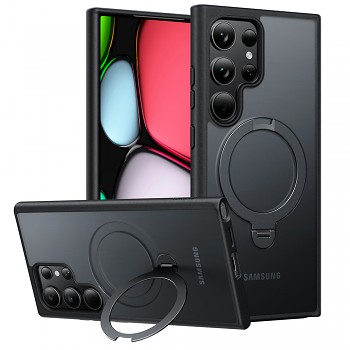 Torras Ostand Spin MagSafe Series Samsung Galaxy S24 Ultra černá