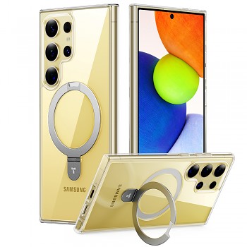 Torras Ostand MagSafe Series Samsung Galaxy S24 Ultra průhledný