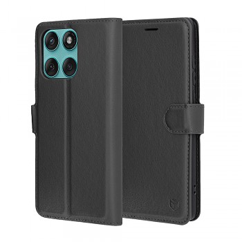 Techsuit kožené pouzdro pro Motorola Edge 60 Edge 60 Fusion černé