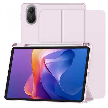 Techsuit Flex Trifold s držákem na stylus pro Xiaomi Redmi Pad 2 růžový