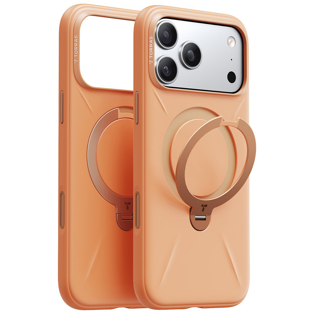 Levně Torras QPRO Silicone Series iPhone 17 Pro oranžový