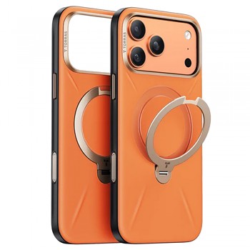 Torras QPRO Leather Series iPhone 17 Pro oranžový