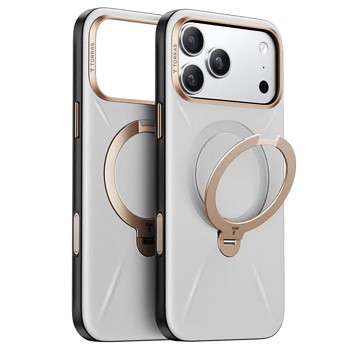 Torras QPRO Leather Series iPhone 17 Pro šedý