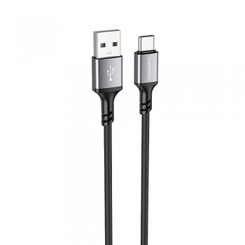 Borofone datový kabel BX83 USB na Type-C silikonový univerzální 3A 1m černý
