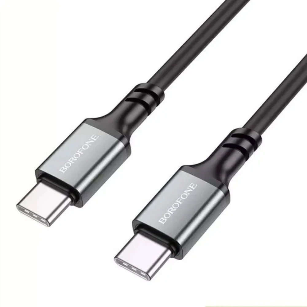 Borofone kabel BX83 Type-C na Type-C silikonový 60W 1m černý