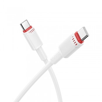 Borofone datový kabel Beneficio Series BX110 Type-C na Type-C 60W 1m bílý