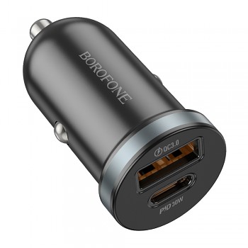 Borofone autonabíječka Scenery BZ22 USB Type-C PD30W QC3.0 černá