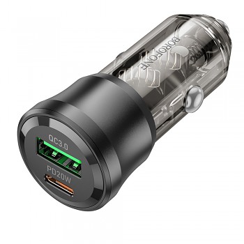 Borofone Journey BZ25 autonabíječka USB-C rychlé nabíjení 38W