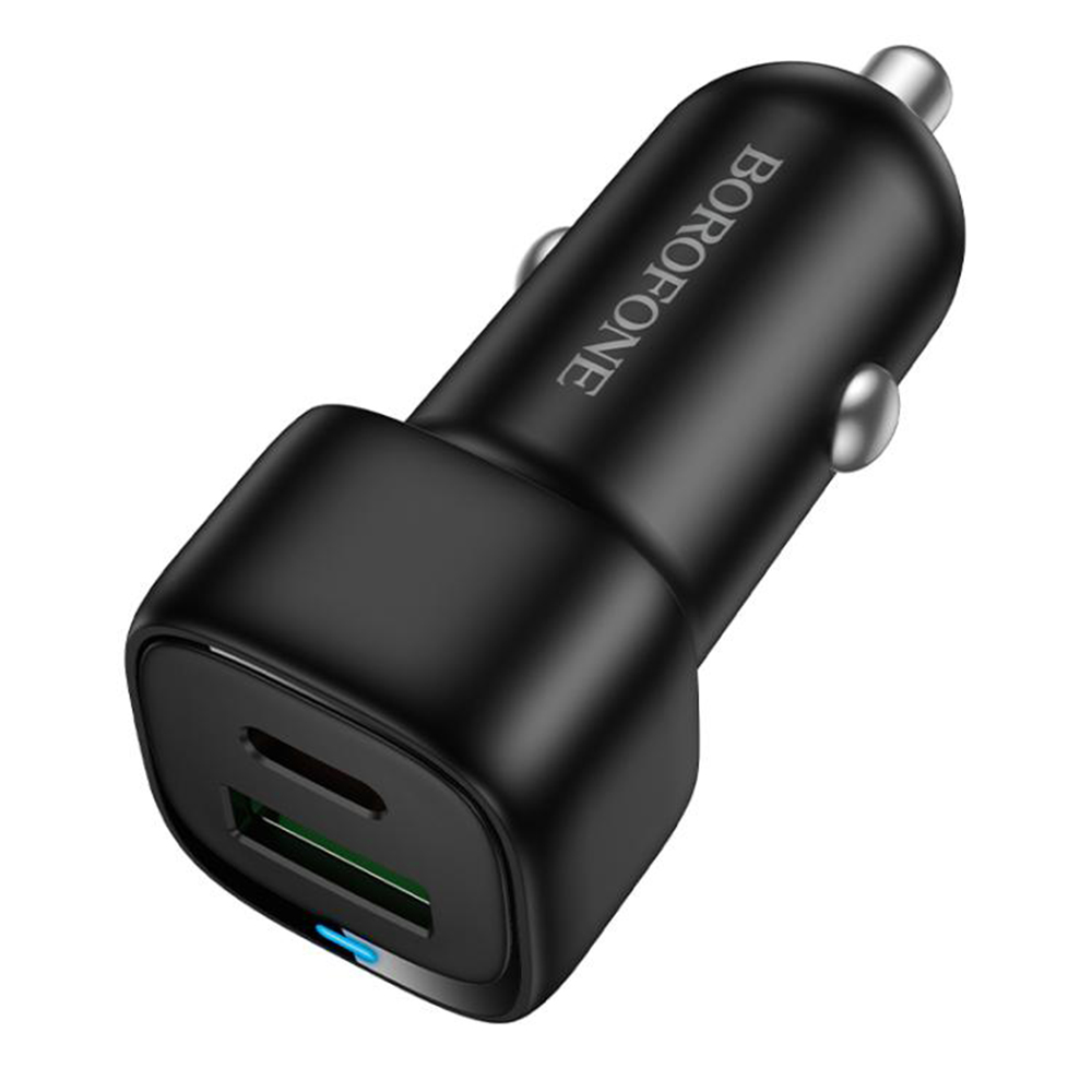Borofone autonabíječka (BZ34B) Type-C USB-A PD20W QC3.0 38W černá