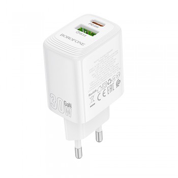 Borofone Fuente BN29 PD30W QC3.0 duální USB Type-C bílá