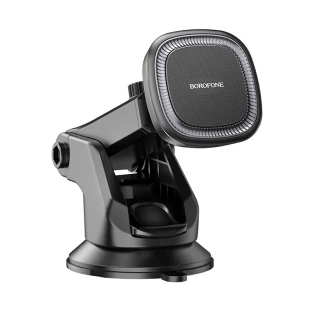 Levně Borofone držák do auta Ice BH97 magnetický s přísavkou 360° černo šedý